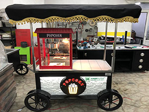 popcorn patlamış mısır arabası